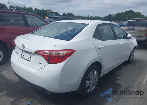 2018 Toyota Corolla Le from USA, damaged, VIN 2T1BURHE0JC010603
